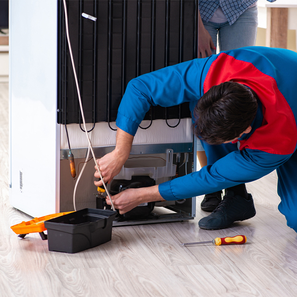 how much do you charge for refrigerator repair services in Helper